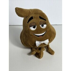 TY Beanie Babies the Emoji Movie Poop Emoji 6" Small Plush
